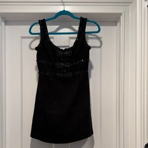 Astr Black Textured Mini Dress